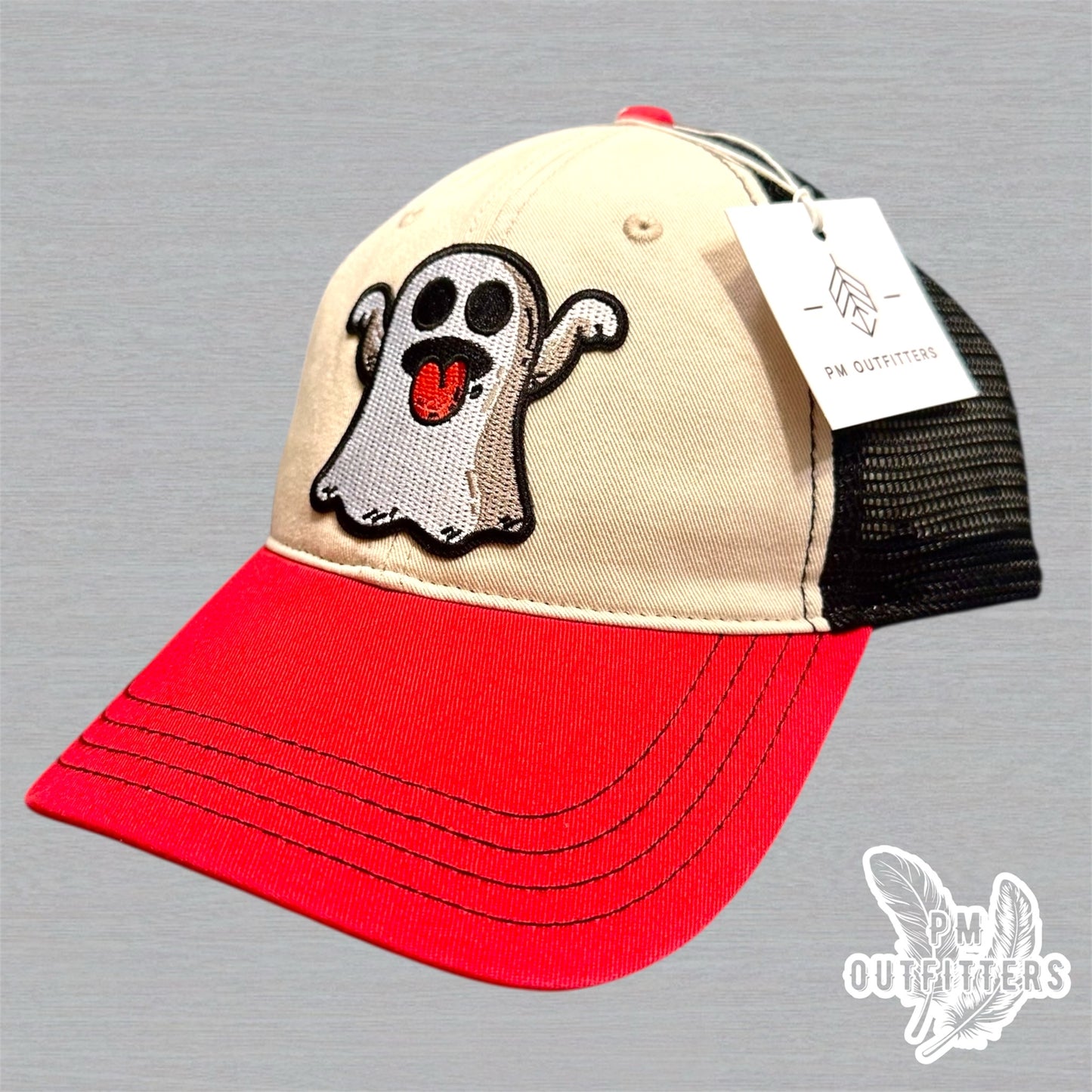 Ghost Emoji Richardson 111 Retro Garment Washed Trucker Hat