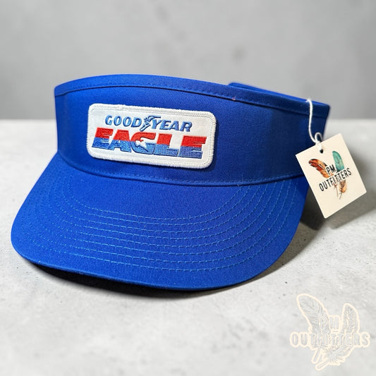 Goodyear Eagle Visor – PM Outfitters Retro Racing Patch | Decky Royal Blue NASCAR Heritage