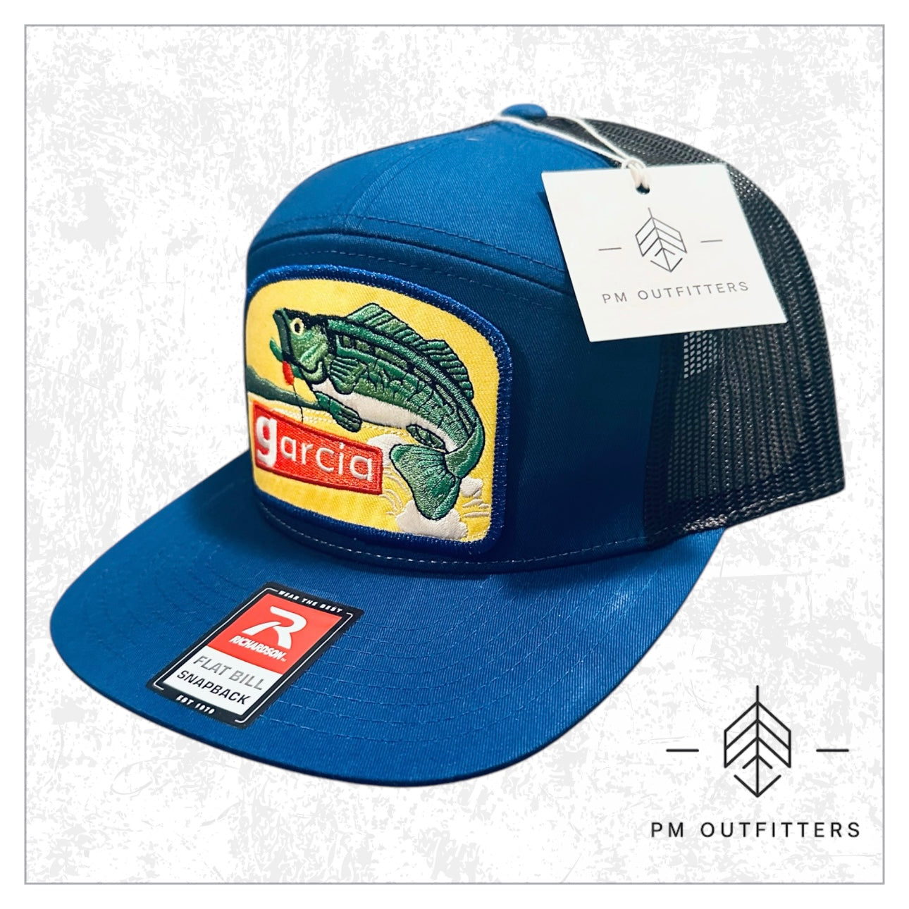 Retro Garcia Lures 7-Panel Trucker Hat