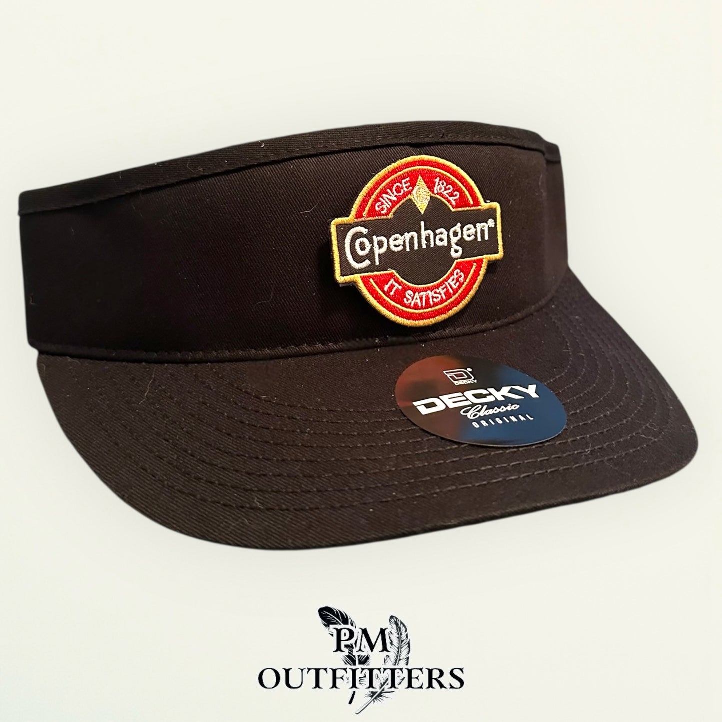 Copenhagen Visor – PM Outfitters Retro Patch | Decky 3015 Black Vintage