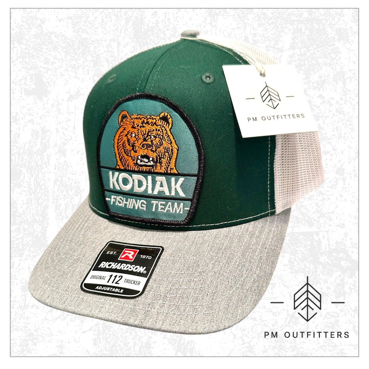 Retro Kodiak Bear Fishing Team Trucker Hat
