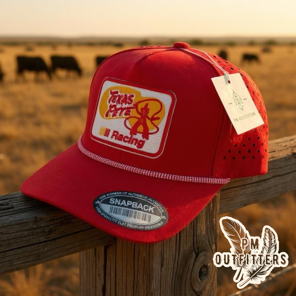 Texas Pete Racing Retro NASCAR Patch Hydro Waterproof Rope Snapback