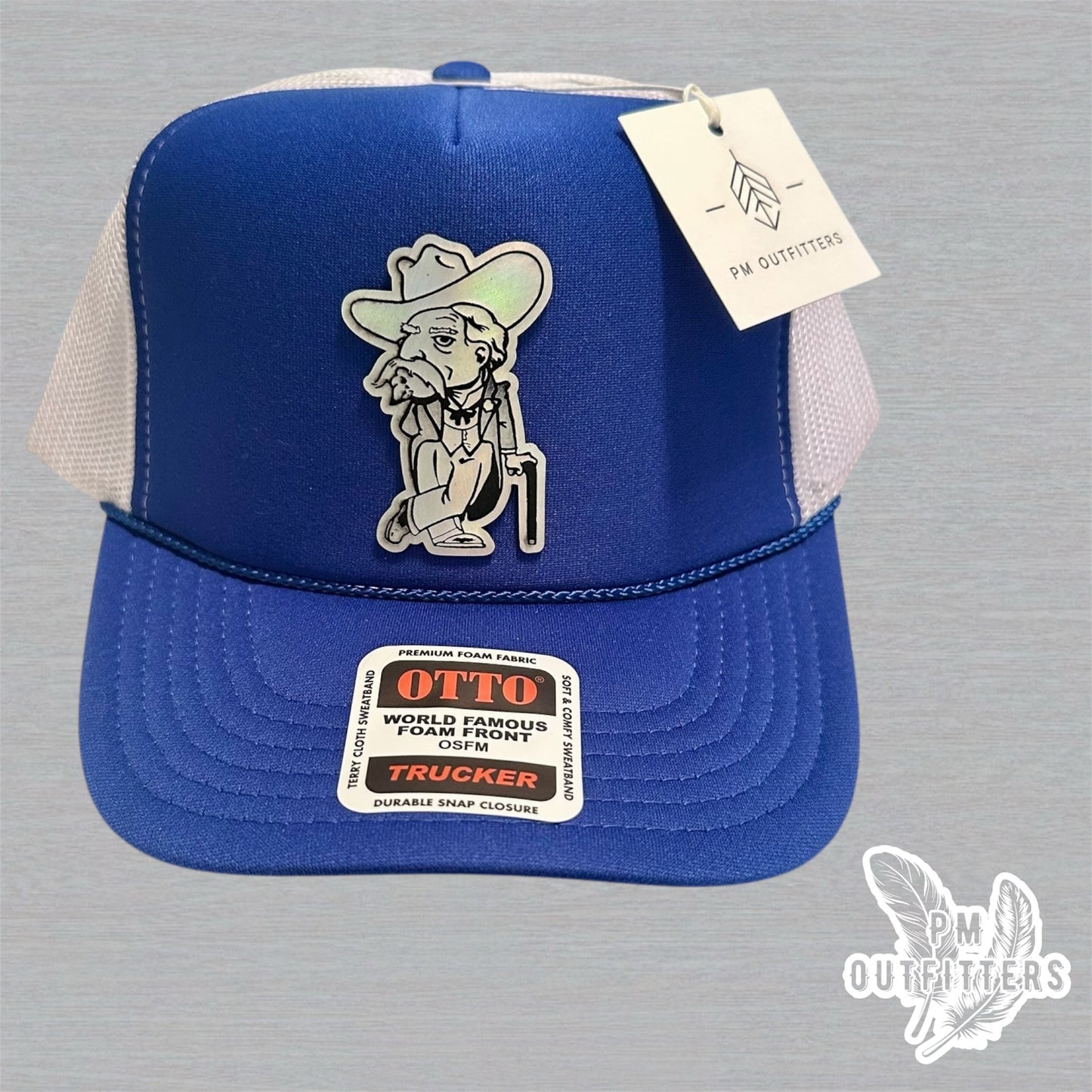 Holographic Colonel Reb Foam Front Rope Trucker Hat