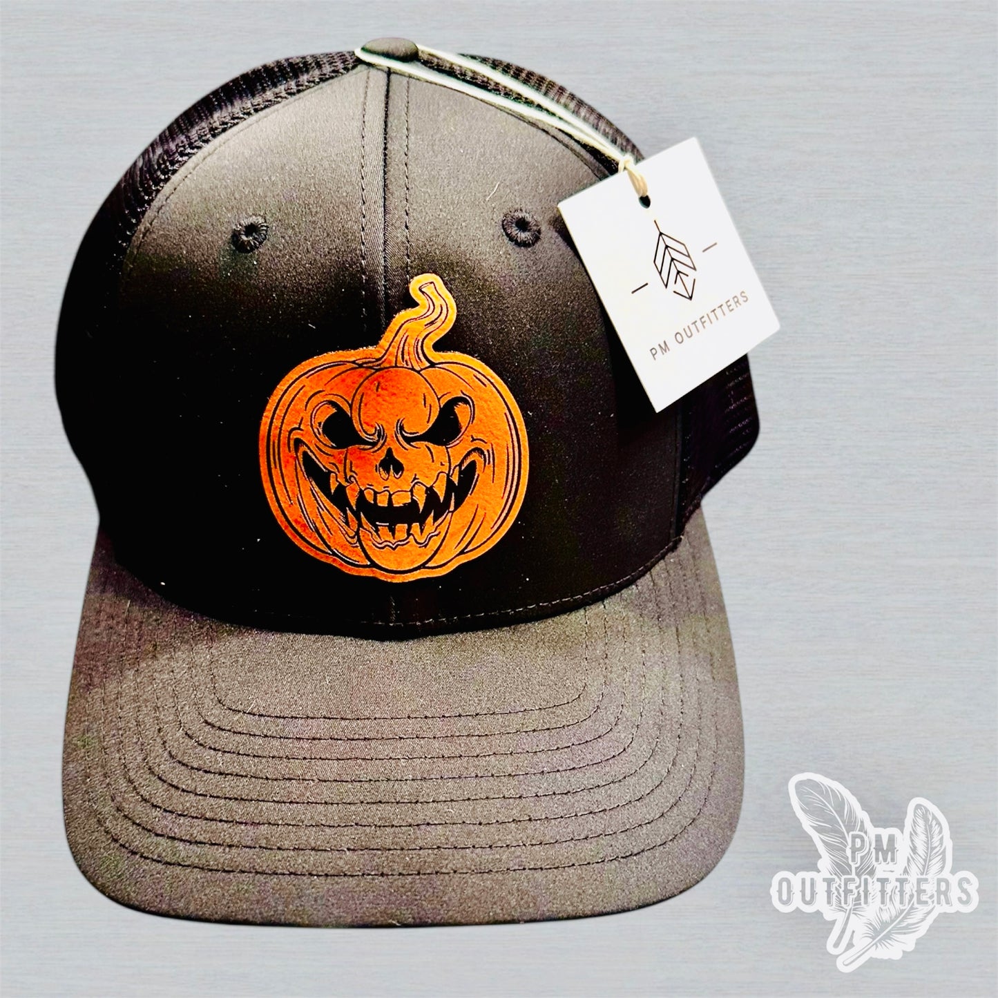 Custom Design Evil Pumpkin Richardson 174 Performance Trucker