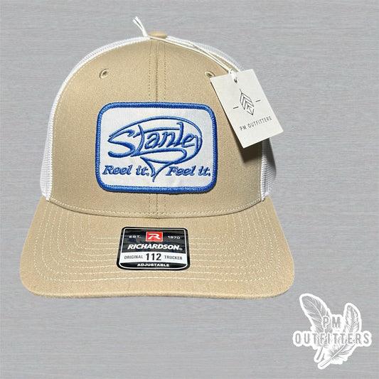 Stanley Reel It Feel It Retro Patch Khaki White Richardson 112 Trucker Snapback