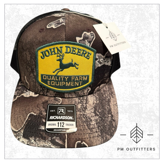 Vintage John Deere Tractors Realtree Excape Camo Trucker Hat