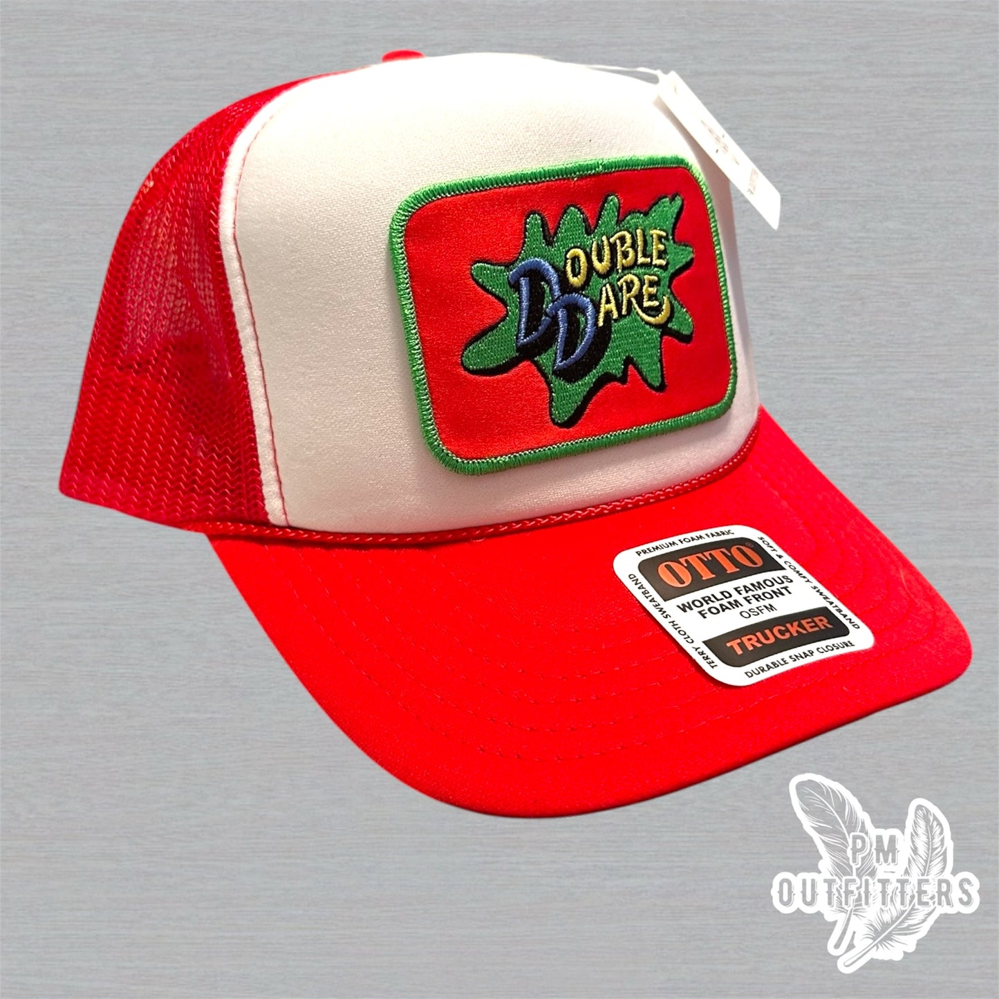 Vintage Double Dare Nickelodeon Foam Front Rope Trucker Hat