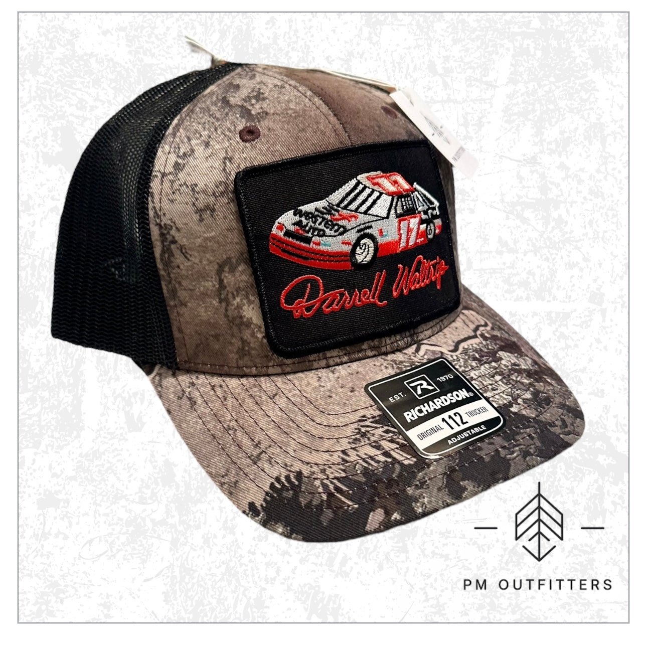 Vintage Darrell Waltrip Western Auto Racing NASCAR Realtree Excape Camo Trucker Hat
