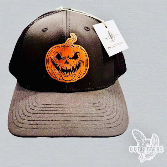 Custom Design Evil Pumpkin Richardson 174 Performance Trucker