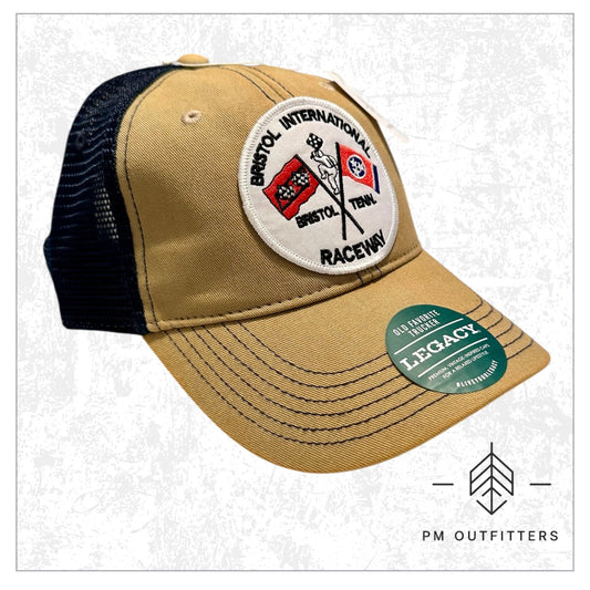 Bristol International Raceway Vintage NASCAR Patch Low Profile Trucker Hat