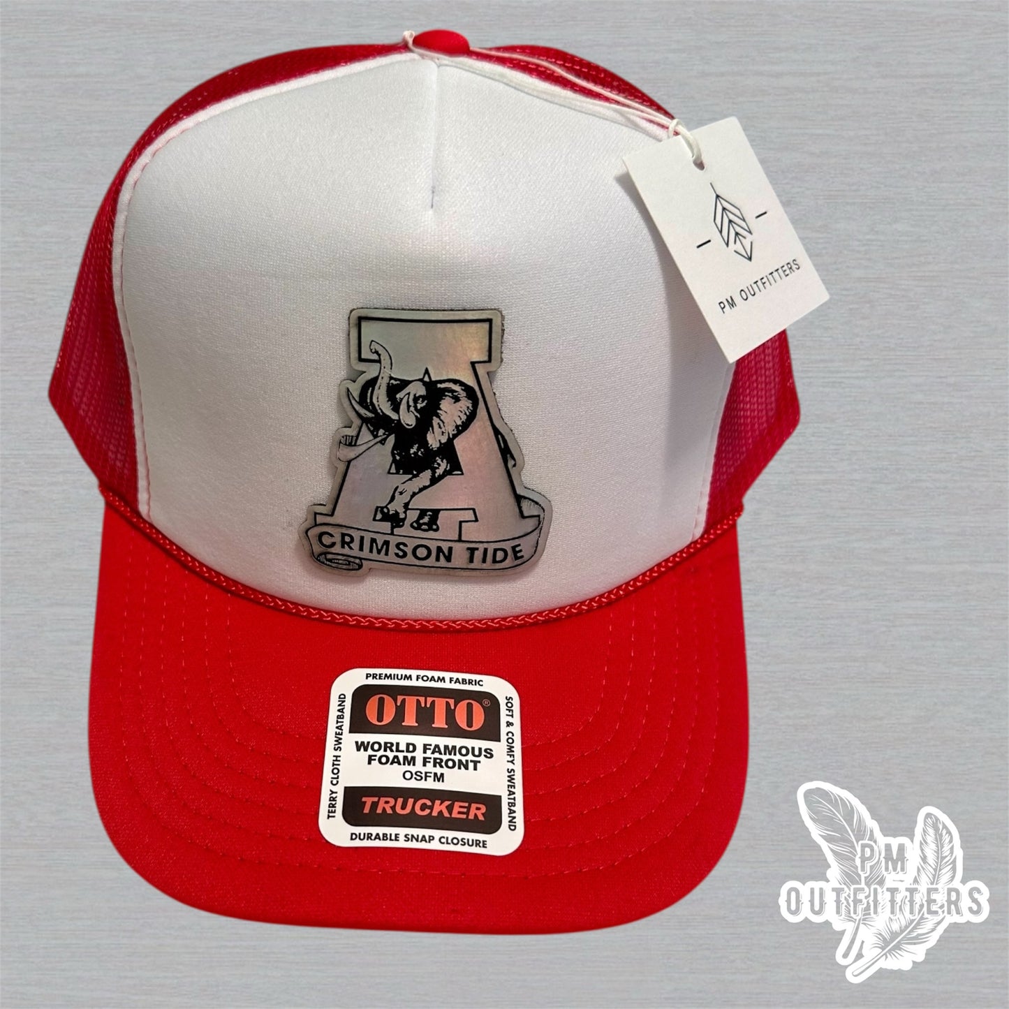 Holographic 80s Crimson Tide Foam Front Rope Trucker Hat