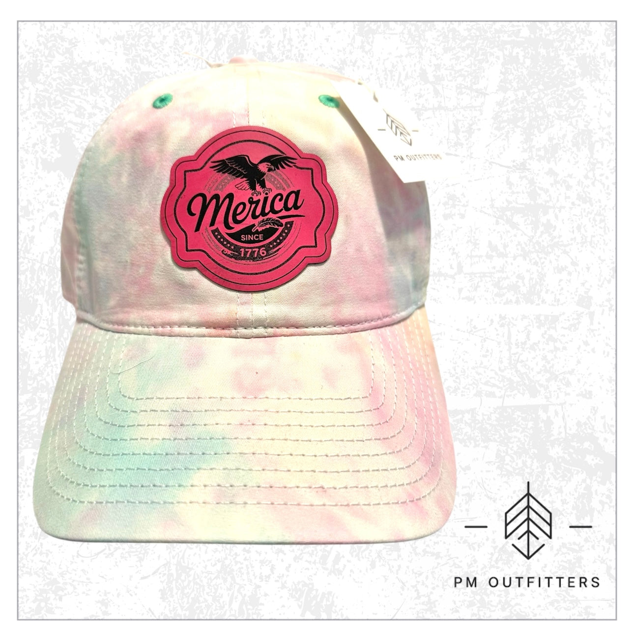 ‘Merica Custom Design Tie Dye Cap
