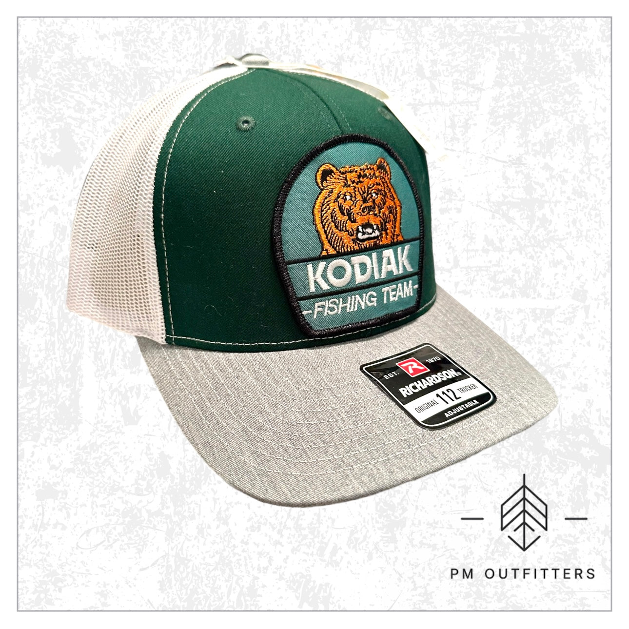 Retro Kodiak Bear Fishing Team Trucker Hat
