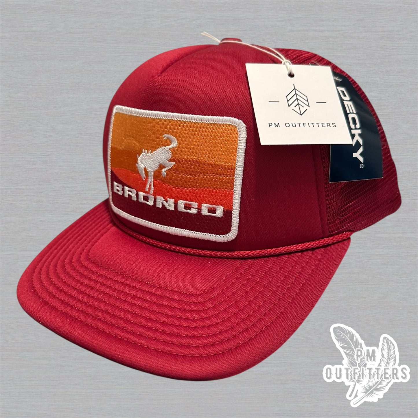 Vintage Ford Bronco Foam Front Rope Trucker Hat