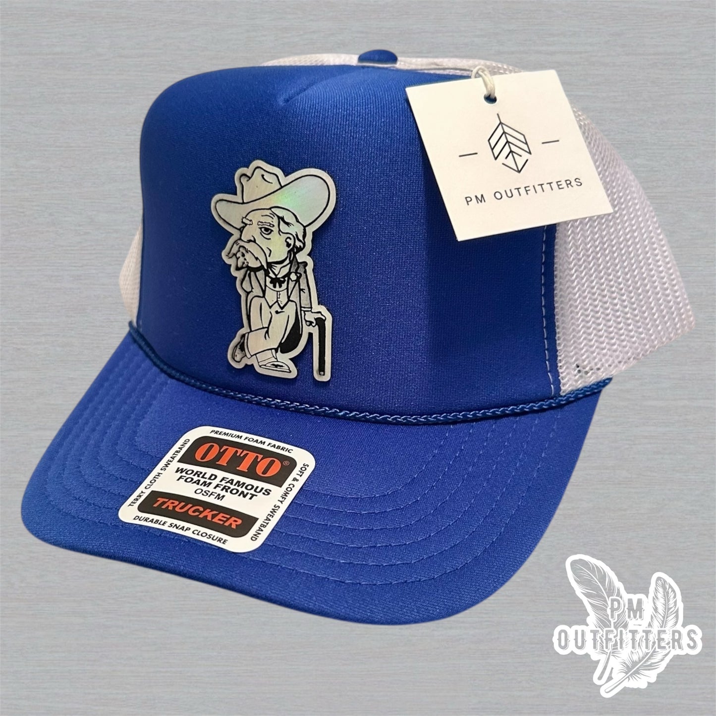 Holographic Colonel Reb Foam Front Rope Trucker Hat