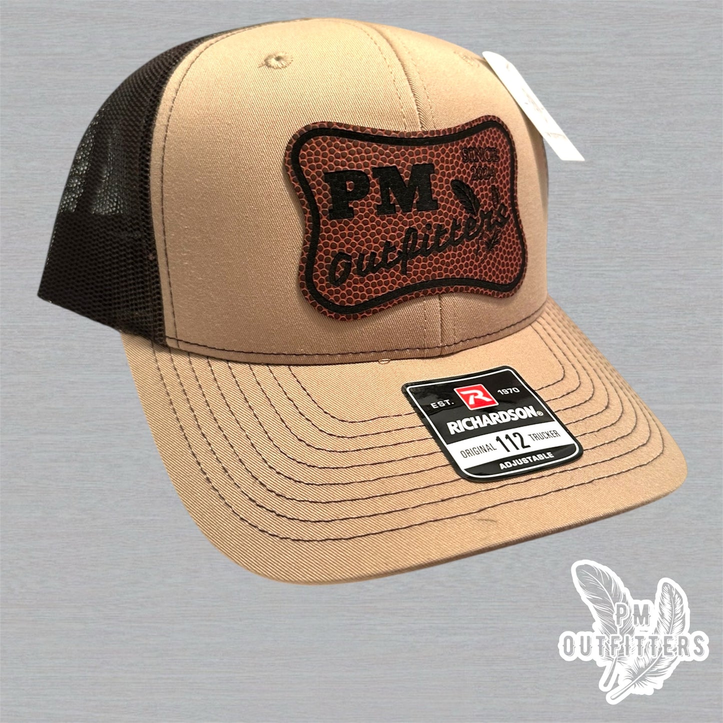 PM Outfitters Custom Design Football Logo Trucker Hat
