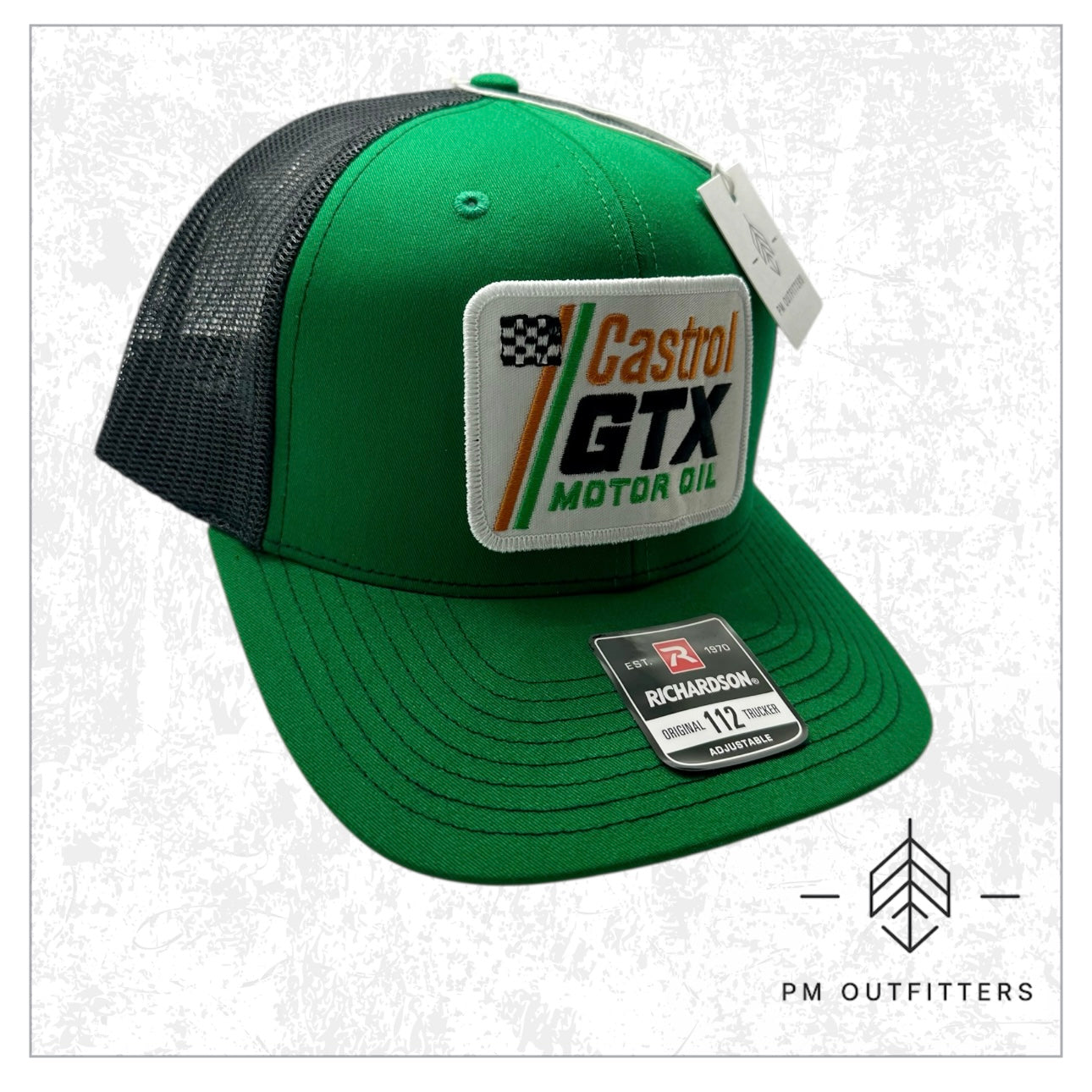 Retro Castrol GTX Motor Oil Embroidered Patch Trucker Hat