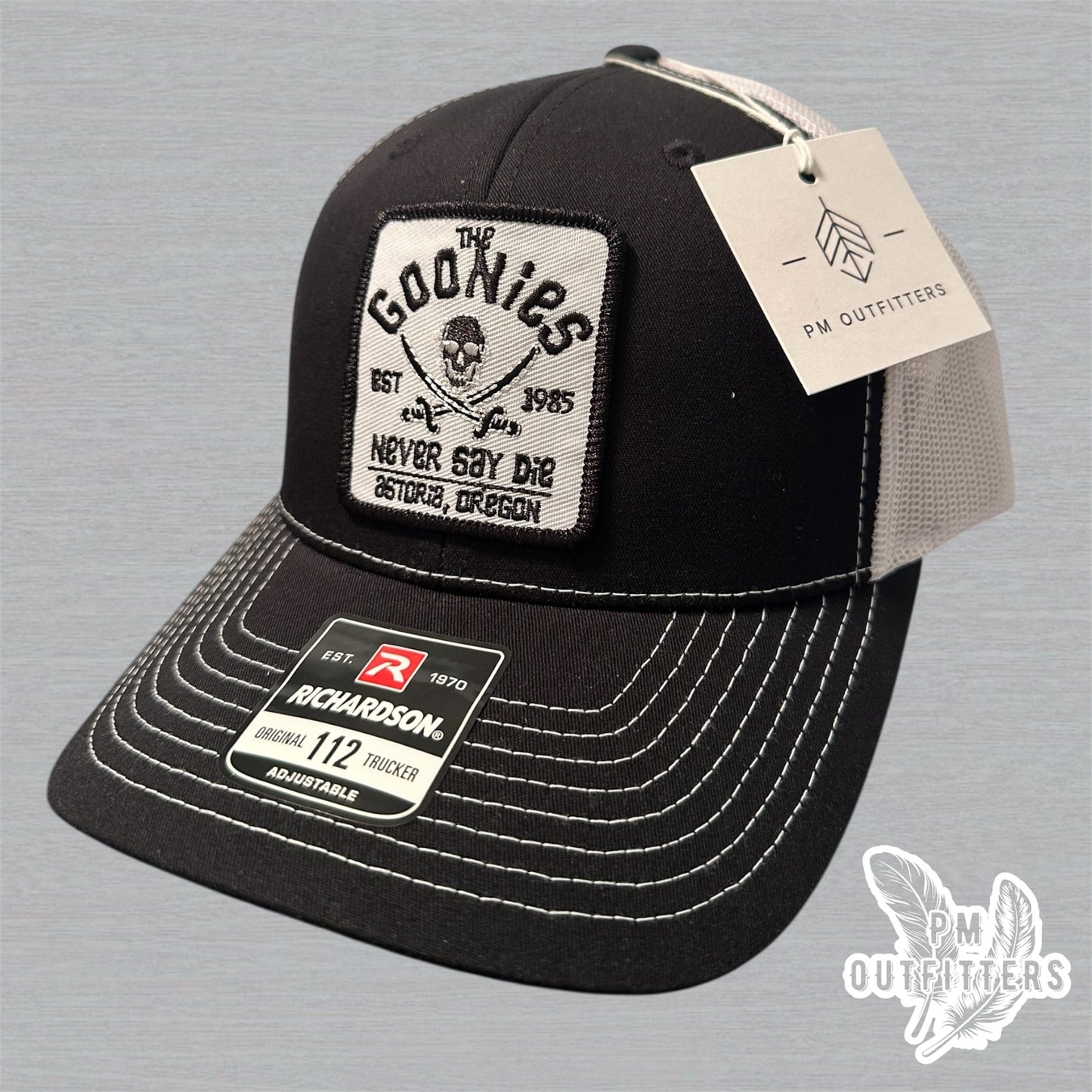 The Goonies Never Say Die Retro Patch Richardson 112 Trucker Hat