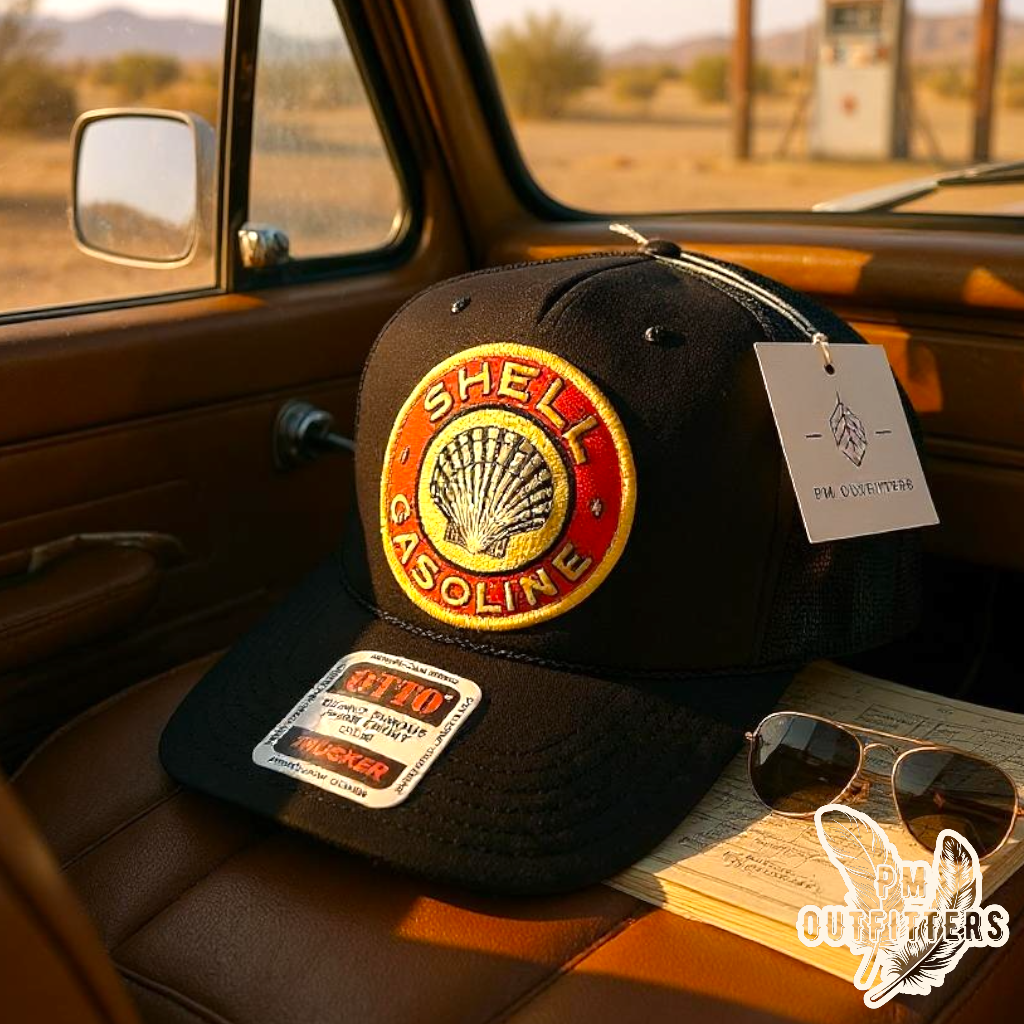 Vintage Shell Gasoline Foam Front Rope Trucker Hat