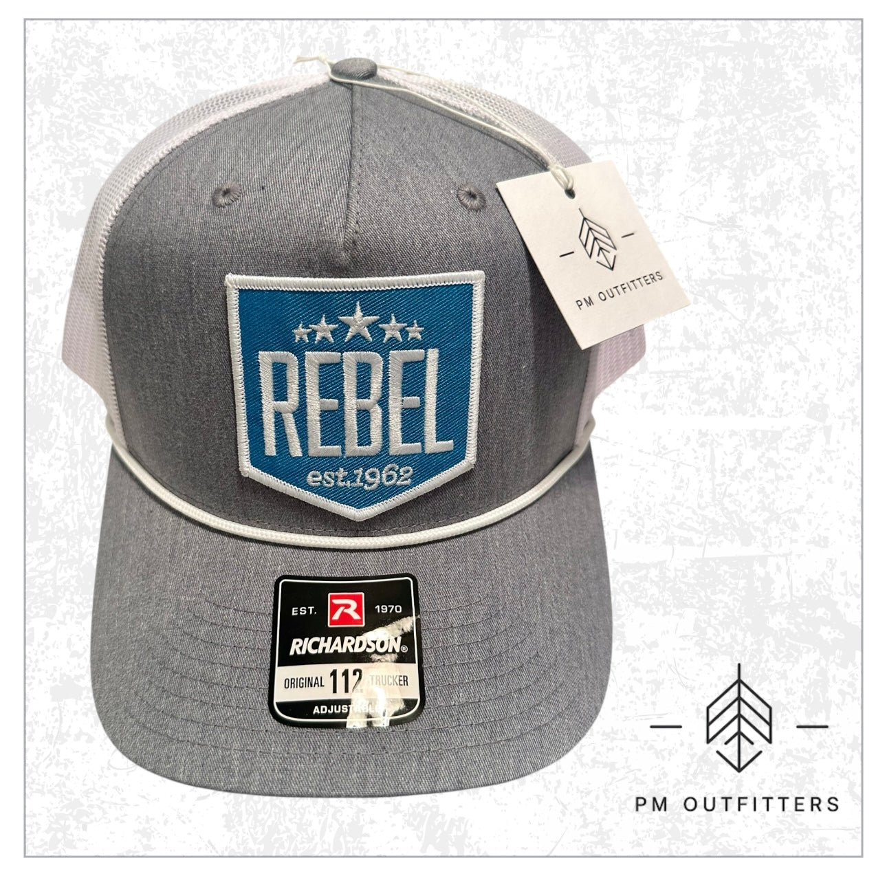 Vintage Rebel Lures Patch Rope Trucker Hat