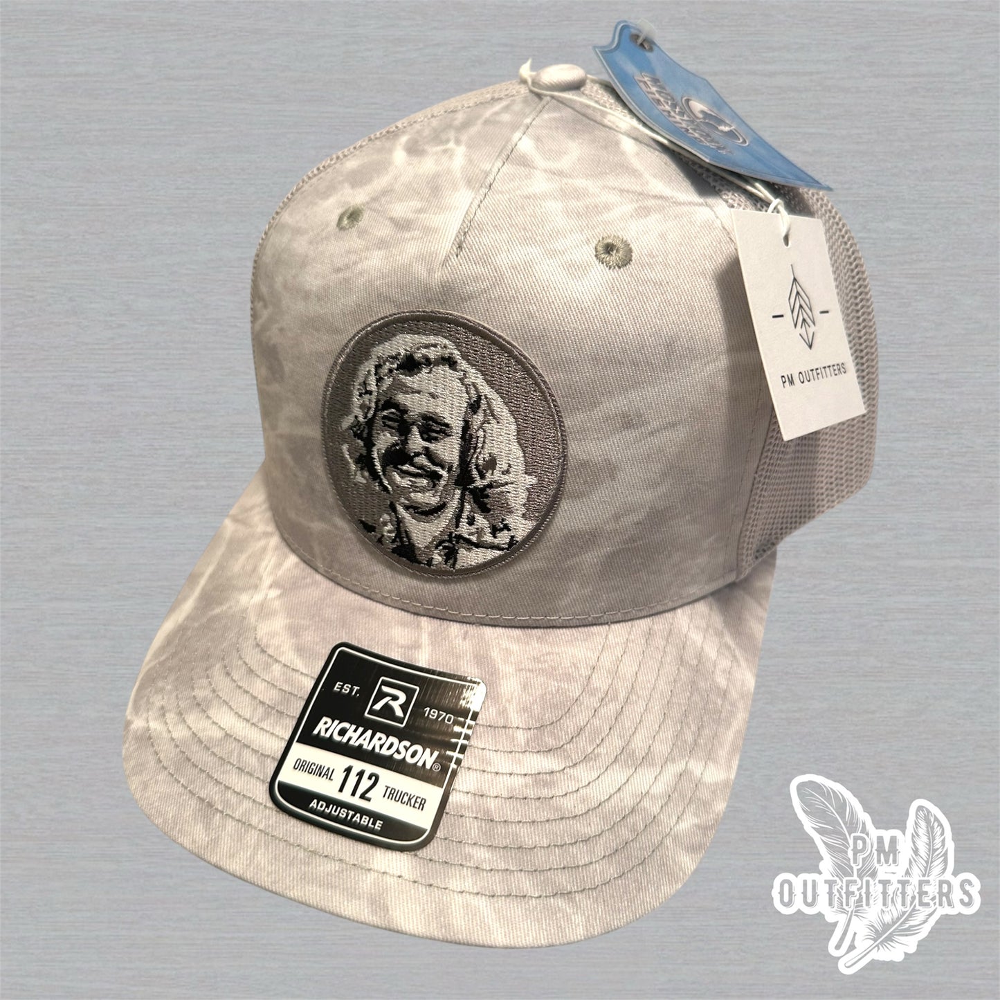 PM Outfitters x Jimmy Buffett Patch Hat – Mossy Oak Elements Bonefish (Richardson 112 | 5-Panel)