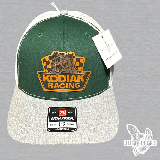Kodiak Bear Racing Custom Design Retro NASCAR Patch Richardson 112 Trucker Hat