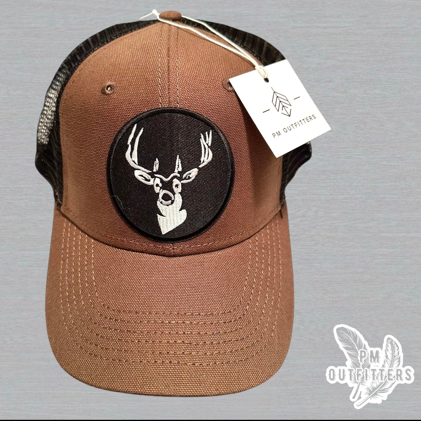 Deer Silhouette Canvas Trucker