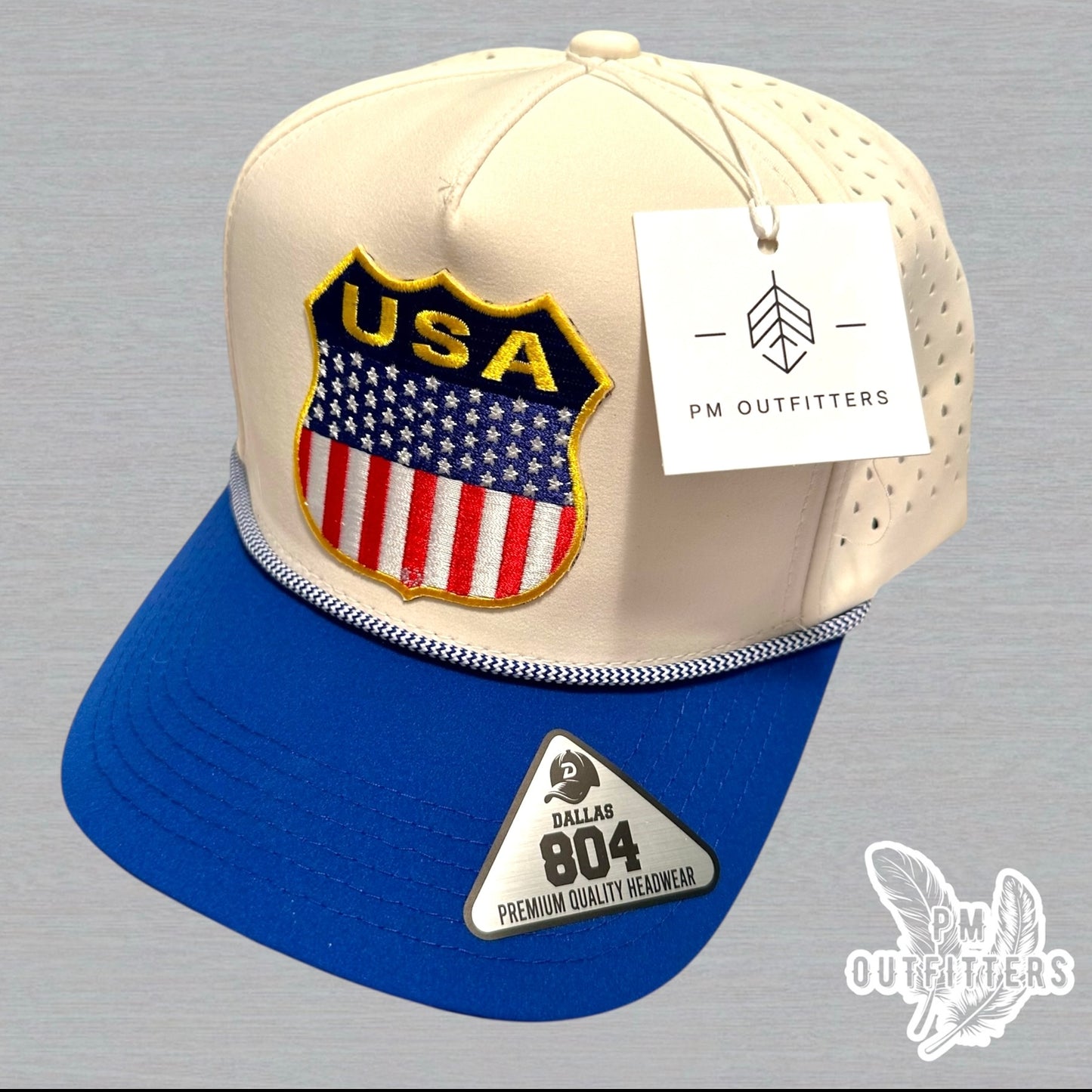 Retro USA Shield Hydro Waterproof Rope Snapback