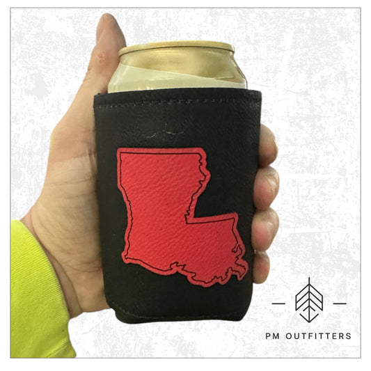 Geaux Cajuns Leatherette Koozie