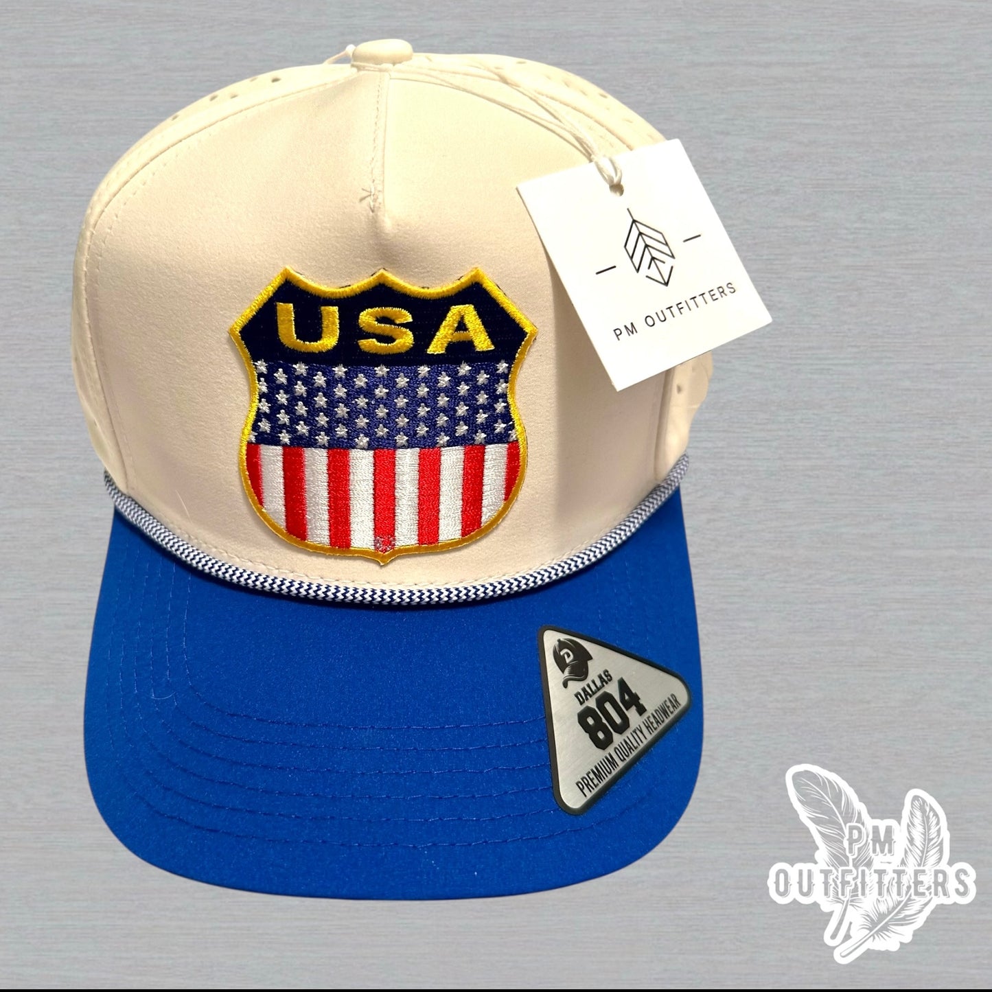 Retro USA Shield Hydro Waterproof Rope Snapback