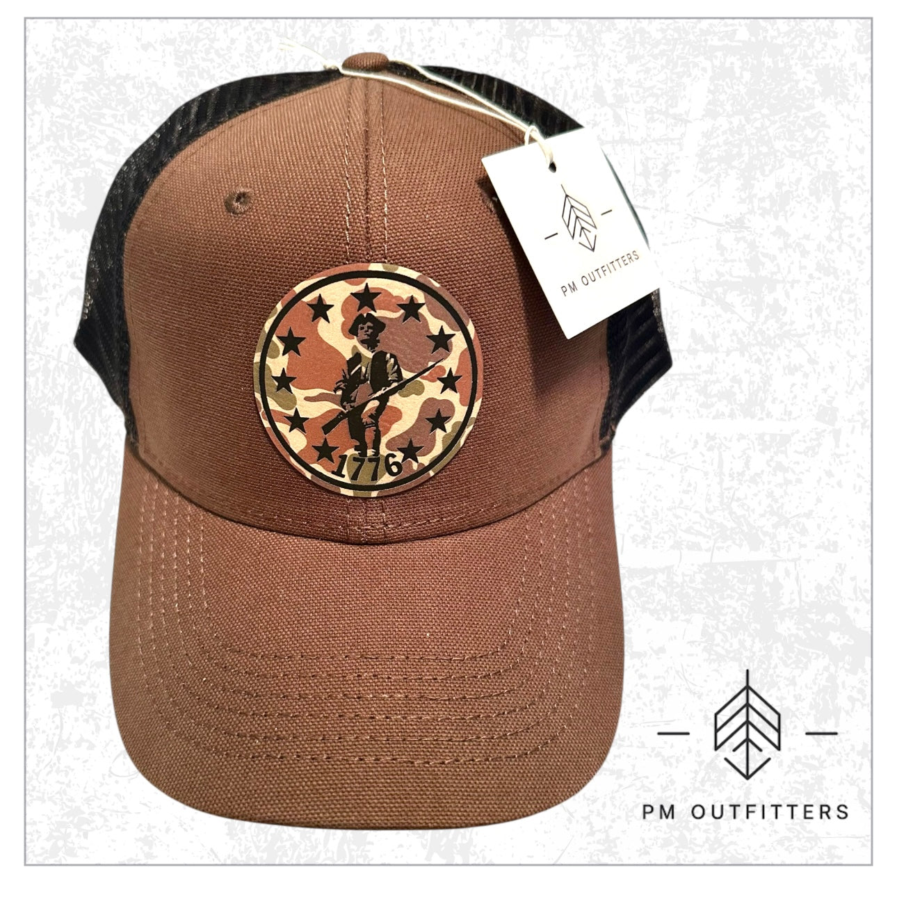 1776 Custom Design Duck Camo Patch Trucker