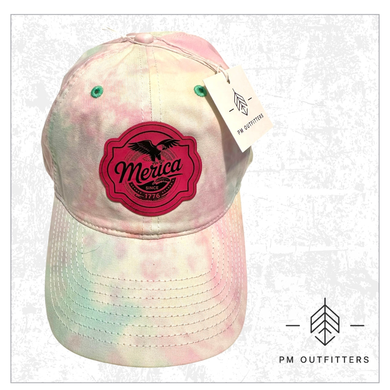 ‘Merica Custom Design Tie Dye Cap