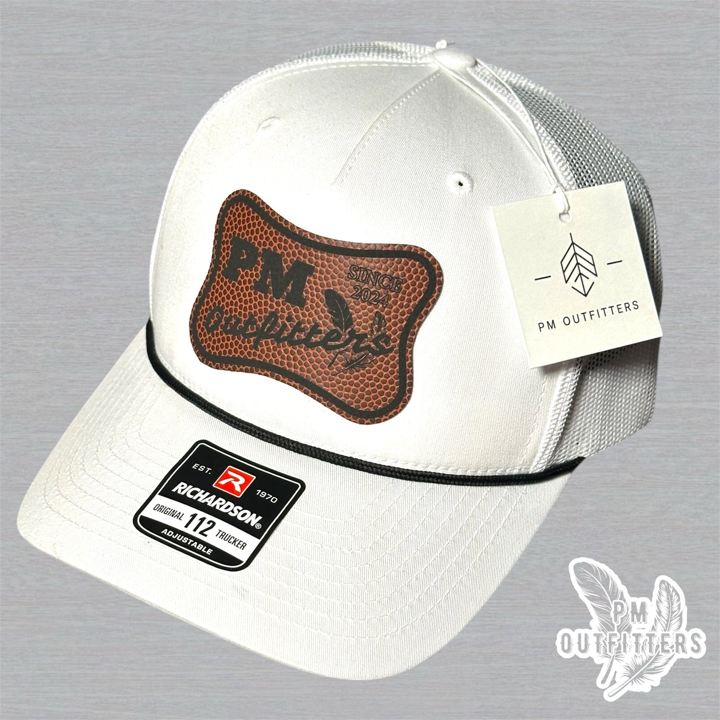 PM Outfitters Custom Design Football Logo Rope Trucker Hat