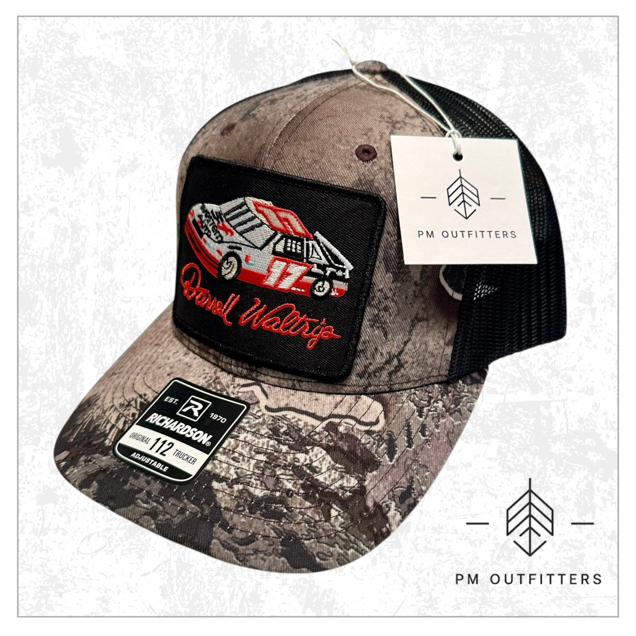 Vintage Darrell Waltrip Western Auto Racing NASCAR Realtree Excape Camo Trucker Hat