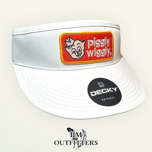 Piggly Wiggly Visor – PM Outfitters Retro Patch | Decky White Southern Grocery