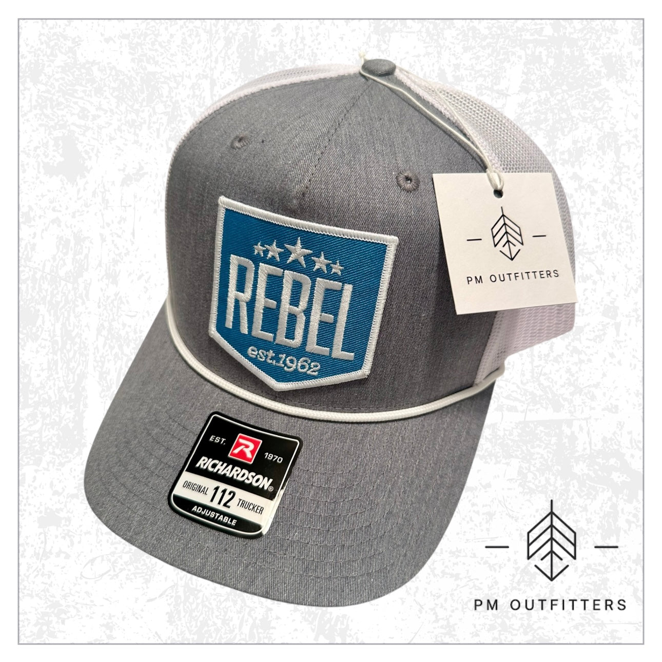 Vintage Rebel Lures Patch Rope Trucker Hat