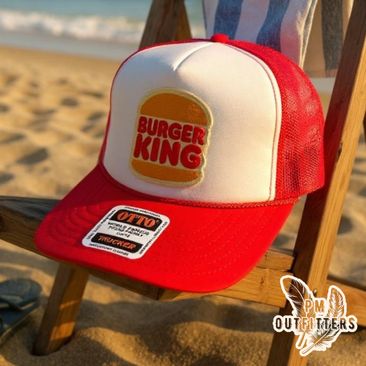 Vintage Burger King Foam Rope Trucker Hat