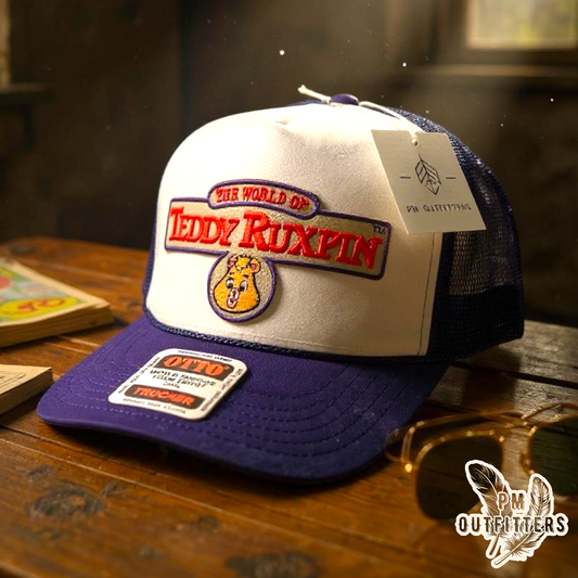 Vintage Teddy Ruxpin Foam Front Rope Trucker Hat