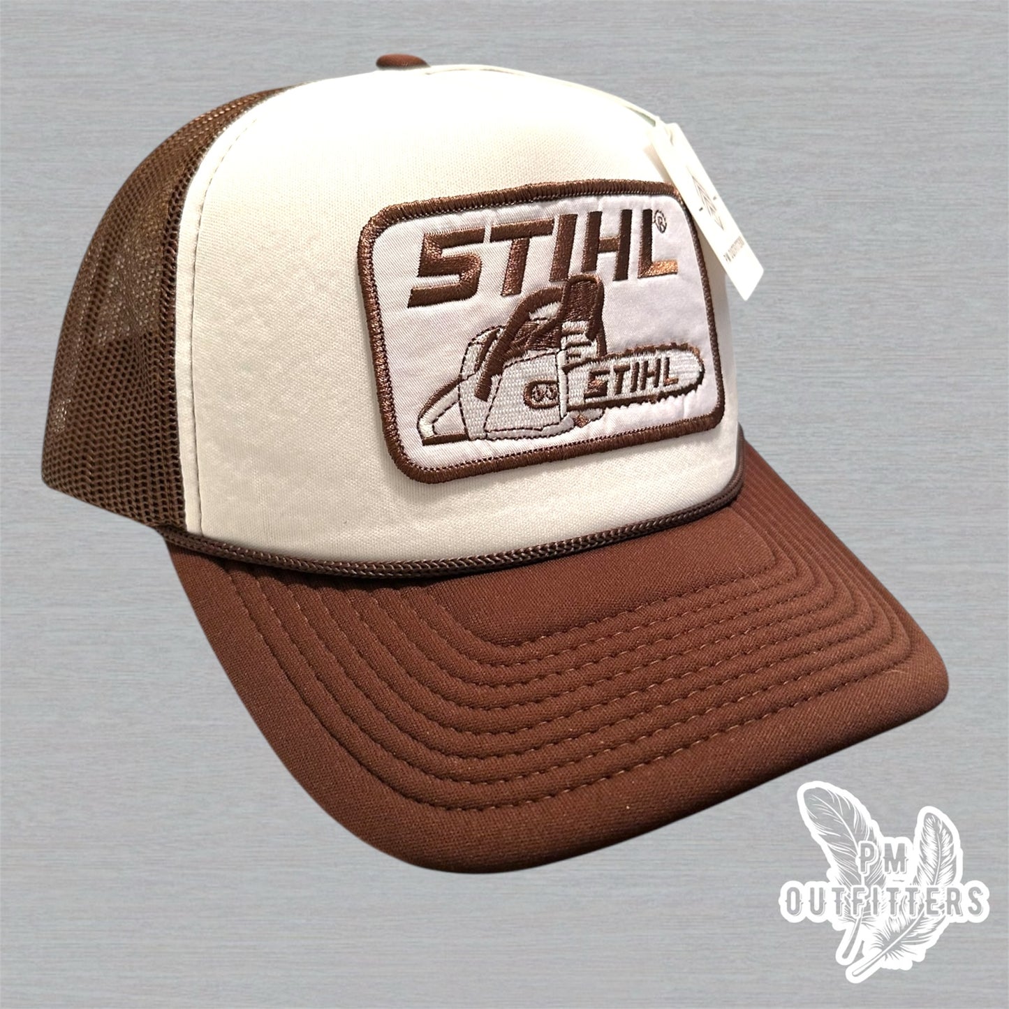 Vintage Stihl Chainsaw Foam Front Rope Trucker Hat