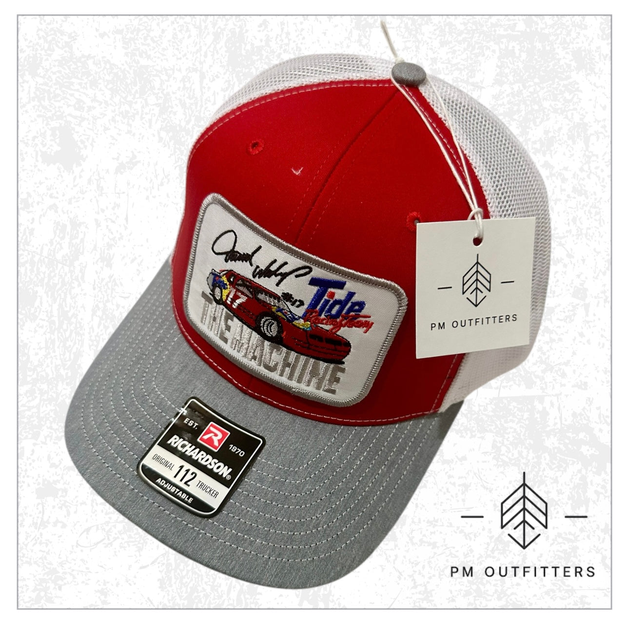Vintage Darrell Waltrip The Machine Tide Racing NASCAR Trucker Hat