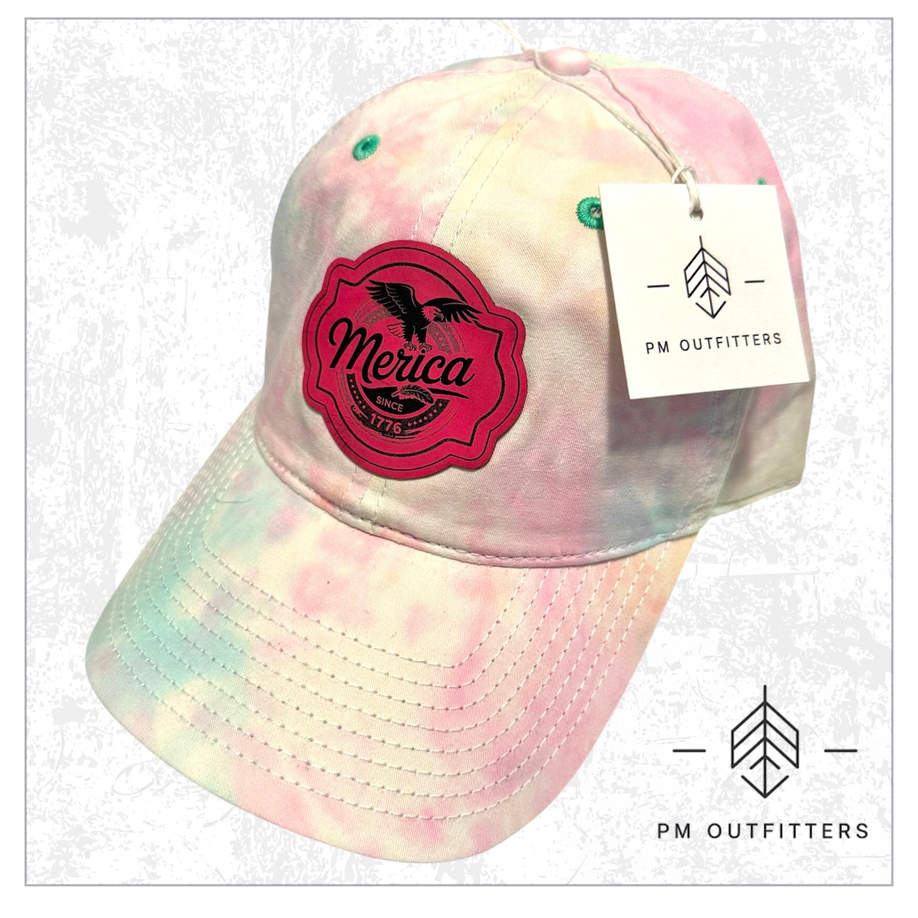 ‘Merica Custom Design Tie Dye Cap