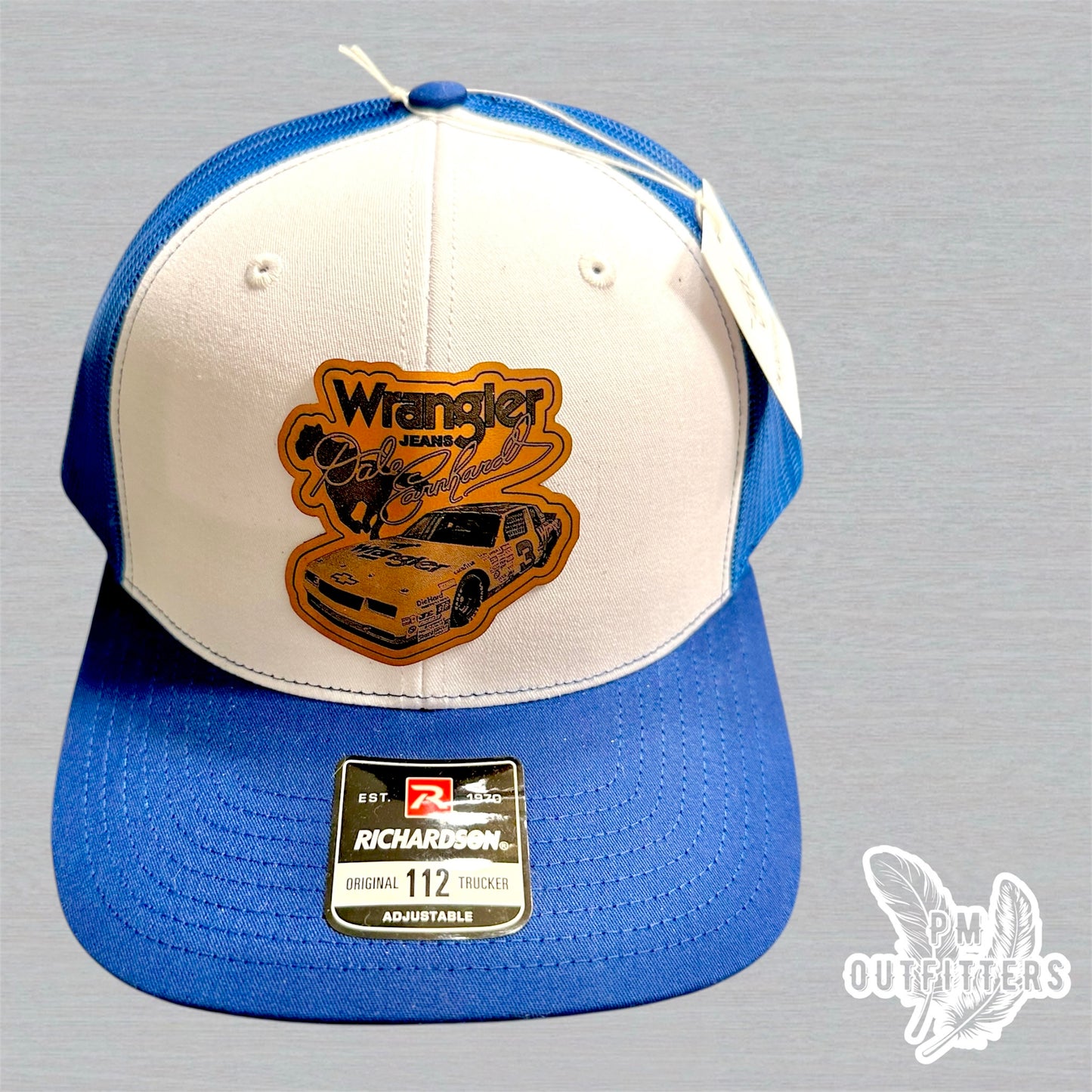 Dale Earnhardt Wrangler NASCAR Custom Design Richardson 112 Trucker Hat