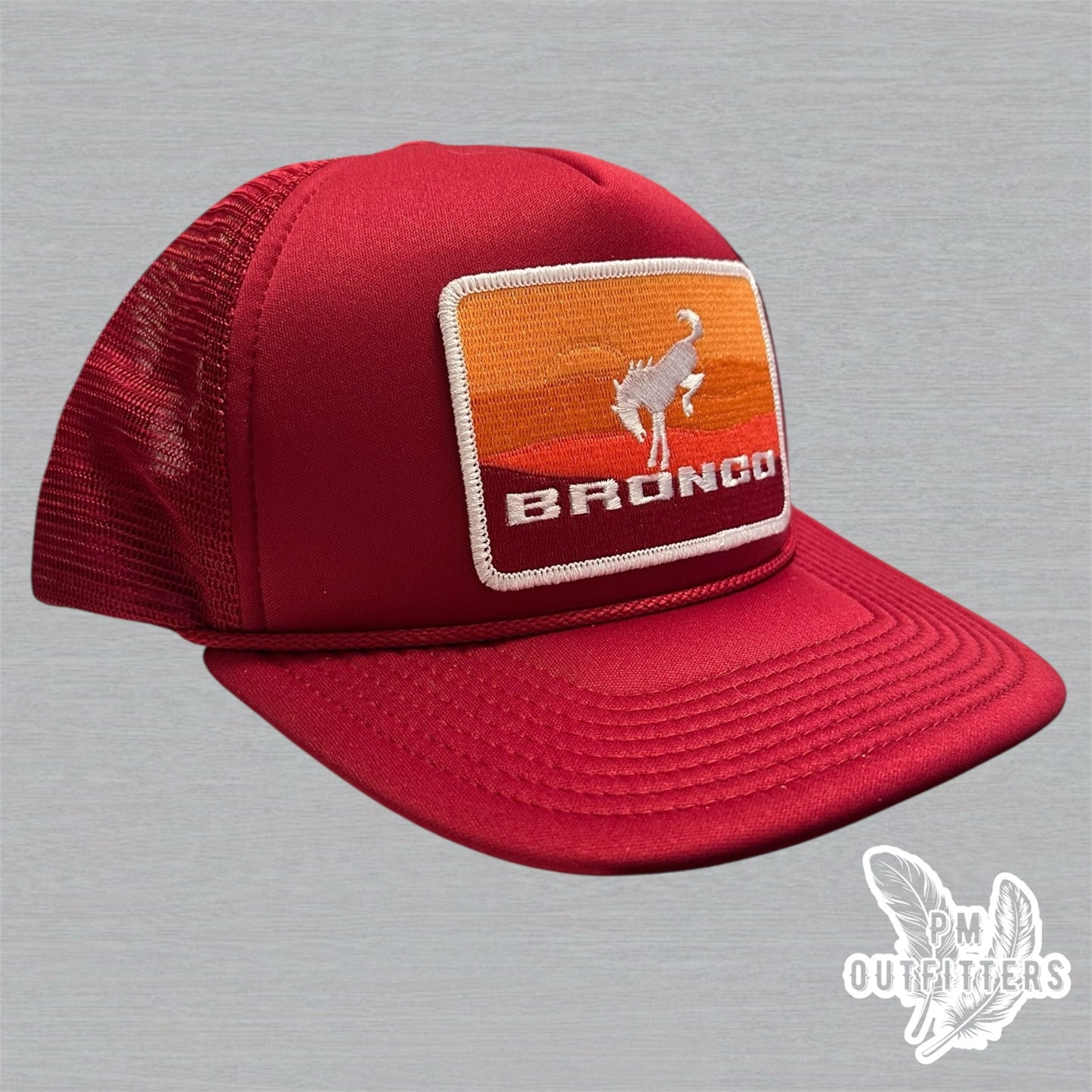 Vintage Ford Bronco Foam Front Rope Trucker Hat