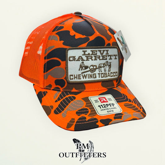 Levi Garrett Chewing Tobacco Trucker Hat | Richardson 112PFP Blaze Duck Camo
