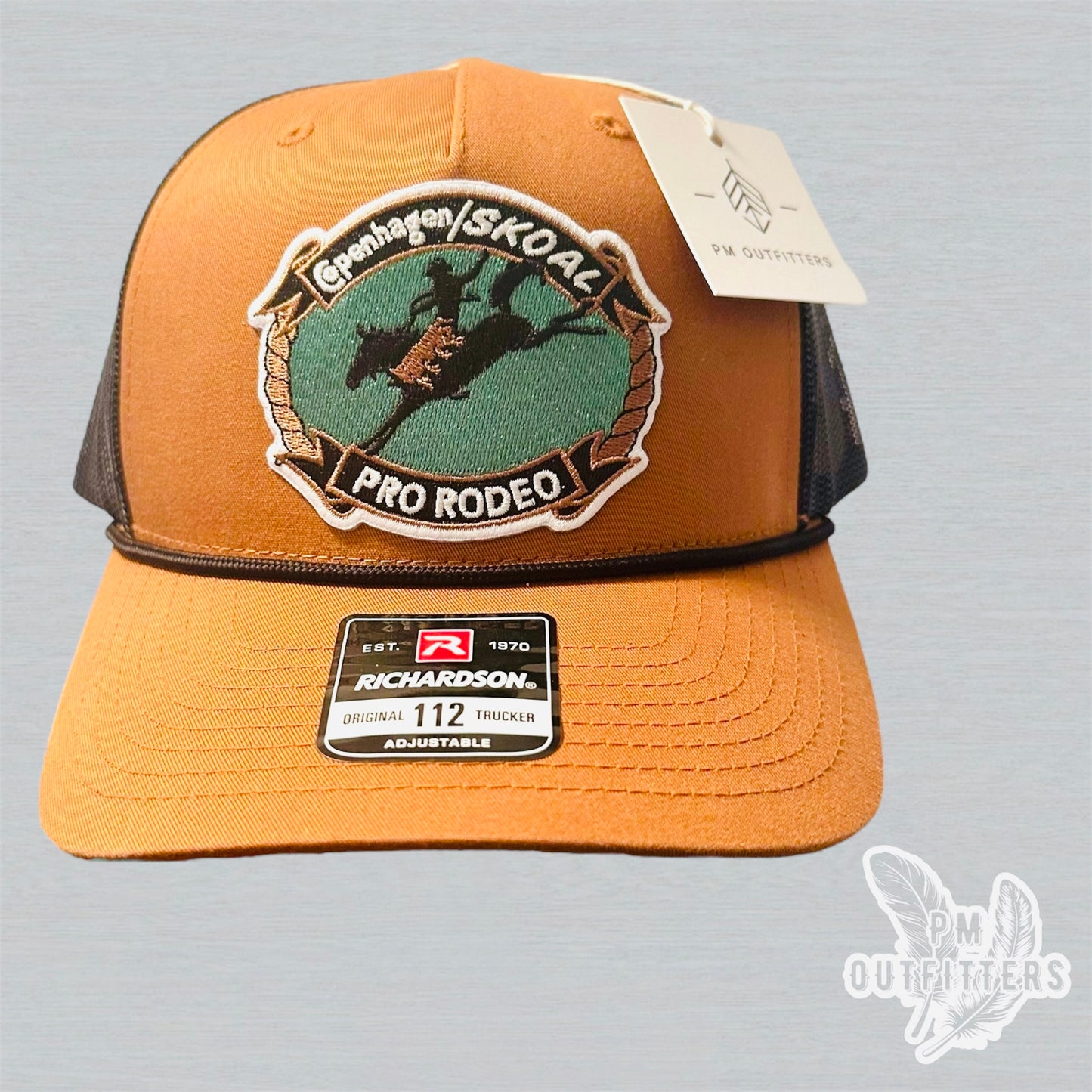 Copenhagen/Skoal Pro Rodeo Vintage Patch Richardson 112 Rope Trucker