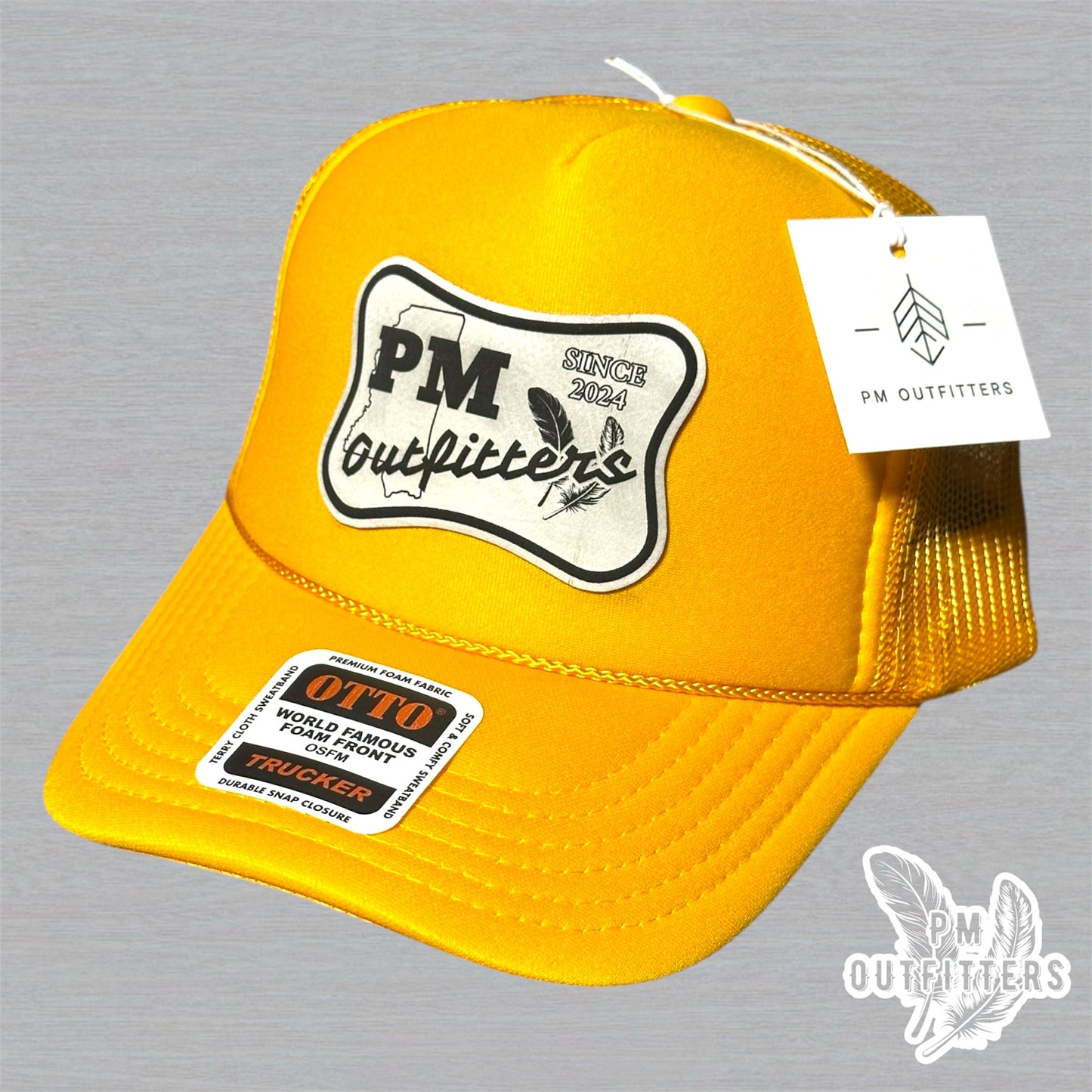 PM Outfitters USM Logo Design Foam Front Rope Trucker Hat