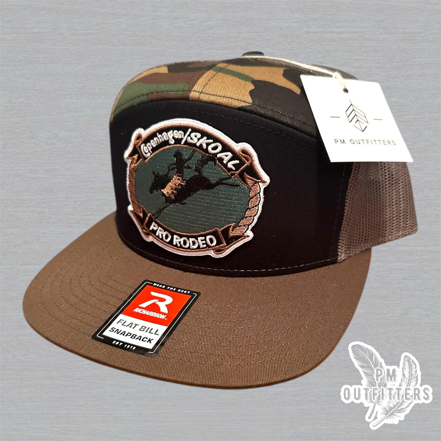 Copenhagen Skoal Pro Rodeo Patch Richardson 168 7-Panel Trucker Hat