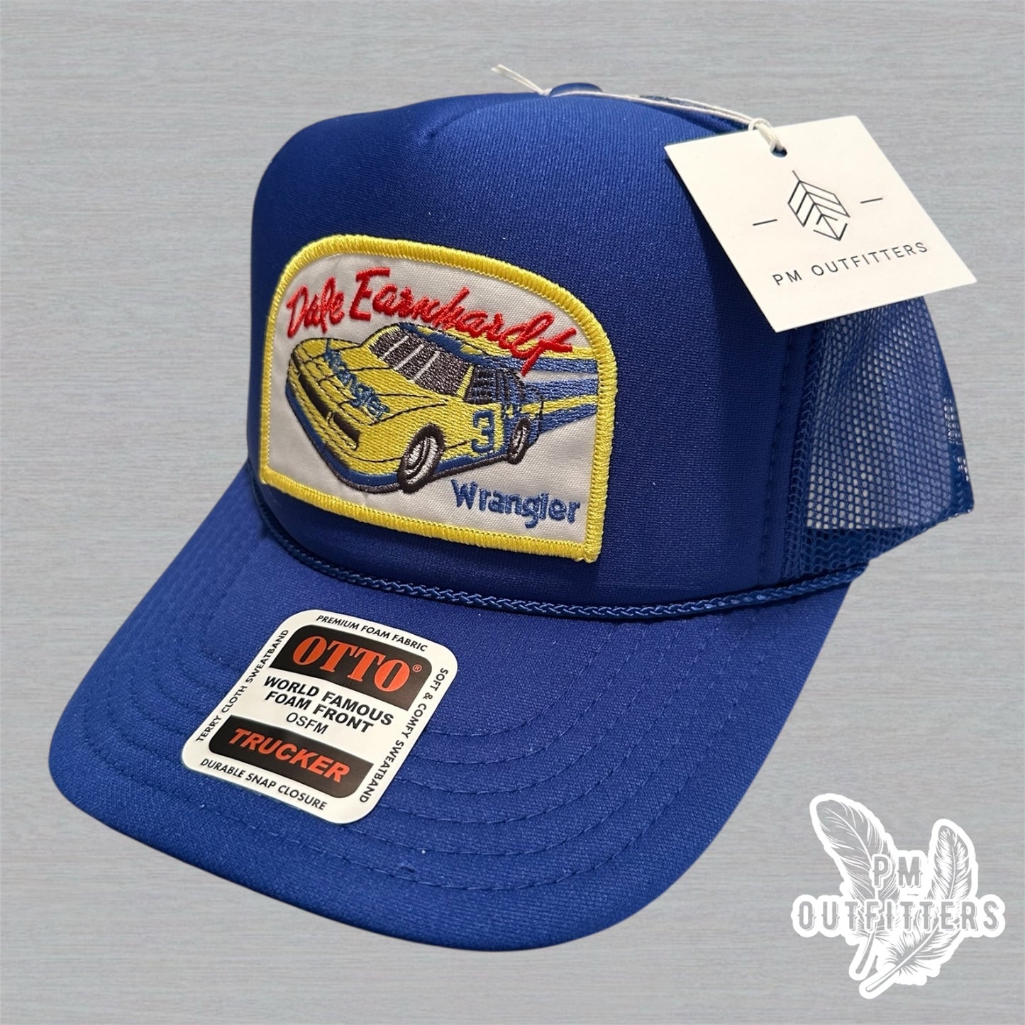 Vintage Dale Earnhardt Wrangler Foam Front Rope Trucker Hat