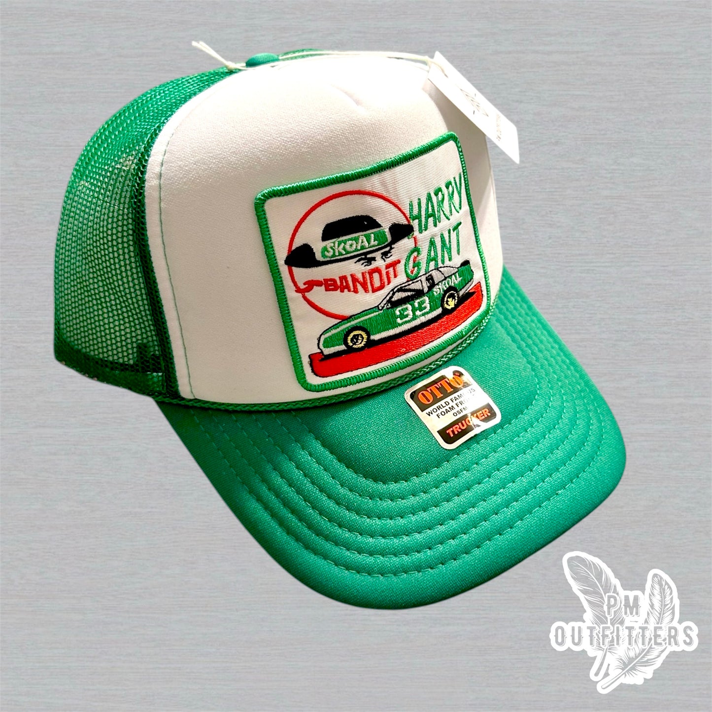 Vintage Skoal Bandit Racing Harry Gant Foam Front Rope Trucker Hat