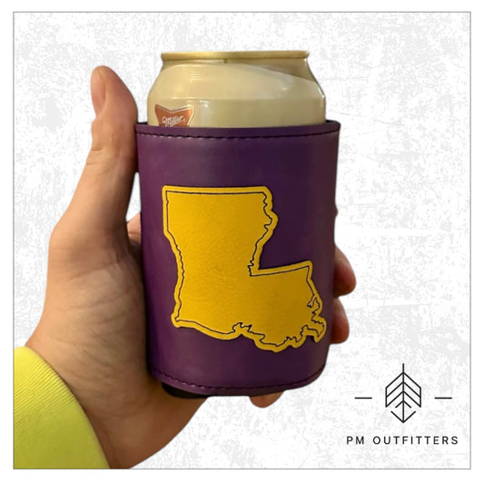 Geaux Tigers Leatherette Koozie